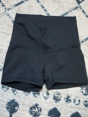 PrAna Black High-Rise Bike Shorts